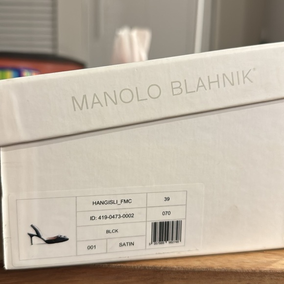 Manolo Blahnik black high heels silk - Picture 6 of 6